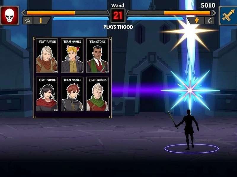 Battle Blazers Power Struggle gameplay screenshot showing character selection