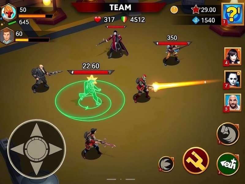 Battle Blazers Power Struggle team battle scene with special effects